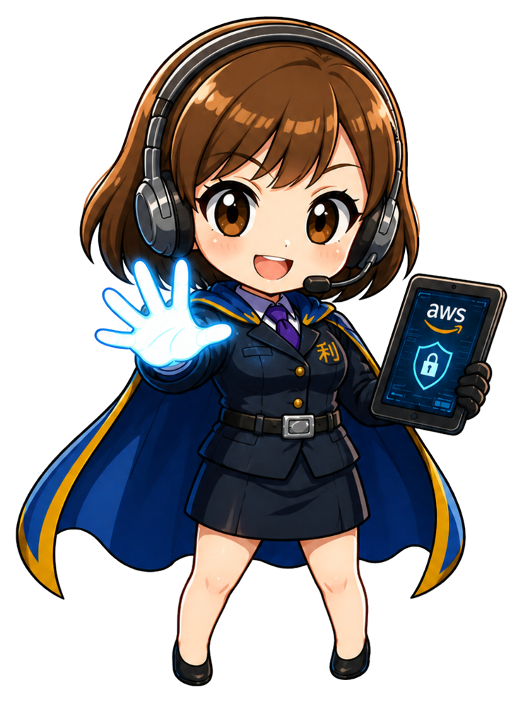 AWSセキュリティを案内するミライちゃん