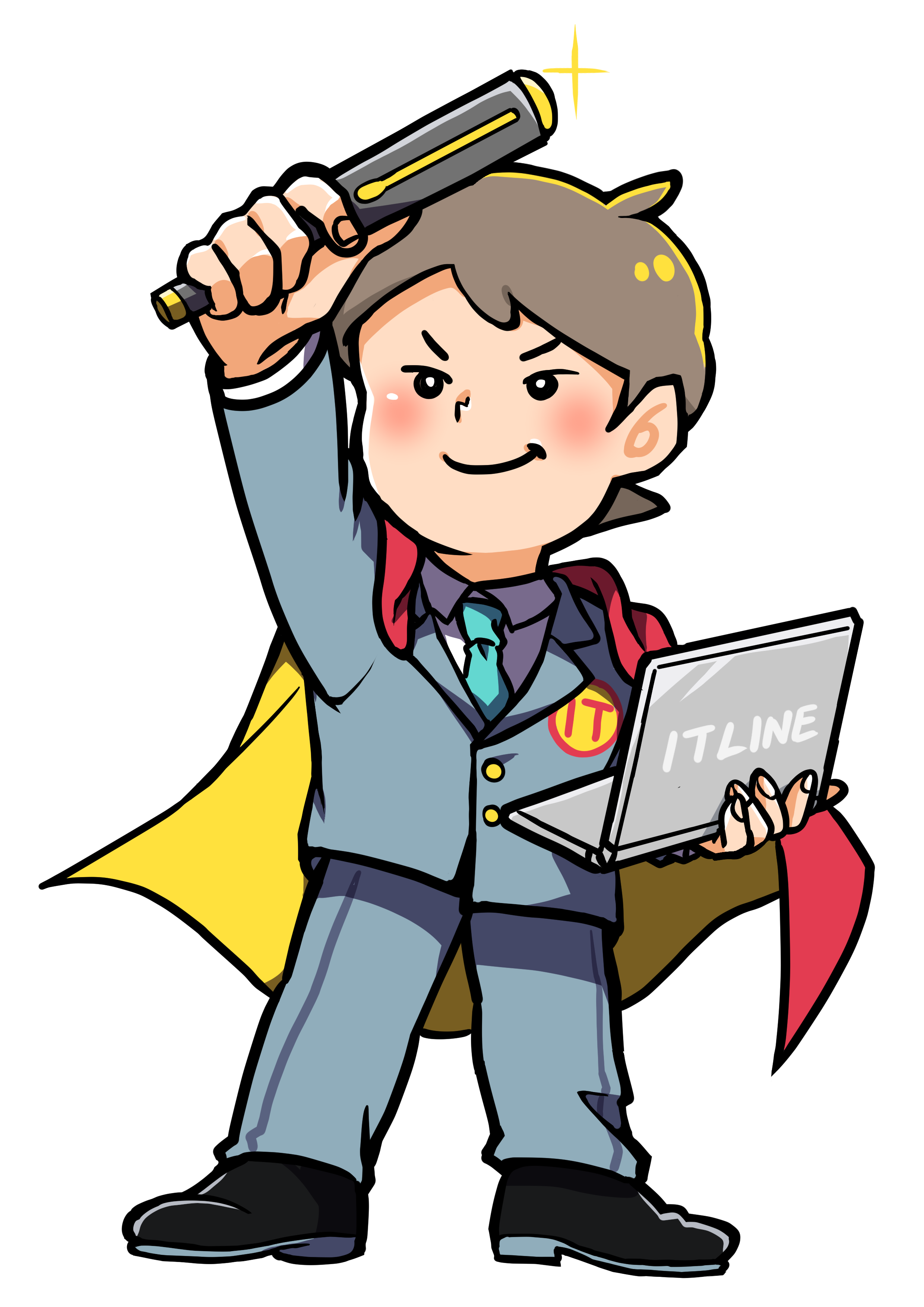 © 株式会社ITLINE オリジナルキャラクター「ITリーマン」原画